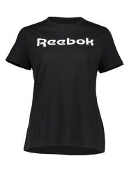 Reebok Koszulka w kolorze czarnym rozmiar: S. Czarne bluzki Reebok, s, bez wzorów, z bawełny, bez kołnierzyka, bez ramiączek. Za 57.06 zł.