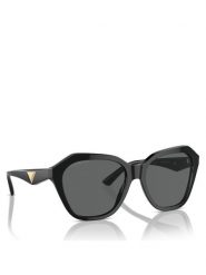 Emporio Armani Okulary przeciwsłoneczne 0EA4221 501787 Czarny. Czarne okulary przeciwsłoneczne Emporio Armani, bez wzorów, z tworzywa sztucznego. Za 519.99 zł.
