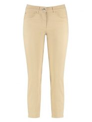 Gerry Weber Dżinsy - Regular fit - w kolorze beżowym rozmiar: 46. Brązowe jeansy Gerry Weber, z aplikacjami. Za 214.95 zł.