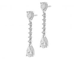 Kolczyki z białego złota z diamentami - 1,74 ct - próba 750. Białe kolczyki Apart, z diamentem, złote. Za 25,990.00 zł.