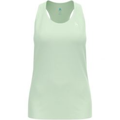 Bluza damska Odlo ESSENTIAL Tank crew neck. Zielone bluzy Odlo, bez wzorów, bez kaptura. Za 149.99 zł.