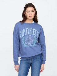 GAP Bluza w kolorze niebieskim rozmiar: L. Niebieskie bluzy GAP, l, bez wzorów, bez kaptura. Za 110.04 zł.