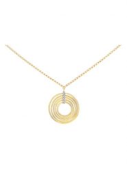 Revoni Złoty naszyjnik z diamentową zawieszką - dł. 42 cm rozmiar: onesize. Żółte naszyjniki Revoni, z diamentem, złote. Za 630.99 zł.