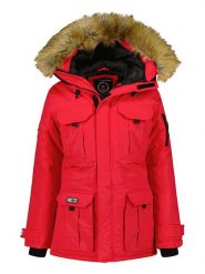 Canadian Peak Parka w kolorze czerwonym rozmiar: L. Czerwone parki Canadian Peak, l, bez kaptura. Za 268.55 zł.