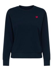 JDY Bluza w kolorze granatowym rozmiar: XXL. Niebieskie bluzy JDY, xxl, bez wzorów, z bawełny, bez kaptura. Za 66.00 zł.