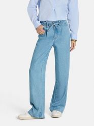 LIEBLINGSSTÜCK Dżinsy - Comfort fit - w kolorze błękitnym rozmiar: 36. Niebieskie jeansy LIEBLINGSSTÜCK, z aplikacjami, z podwyższonym stanem. Za 298.67 zł.