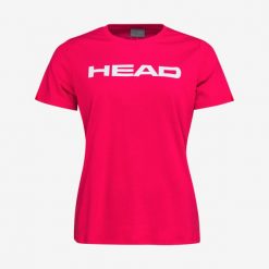 CLUB BASIC T-Shirt Women. Czerwone koszulki sportowe Head, bez wzorów, z bawełny, bez ramiączek. W wyprzedaży za 59.50 zł.