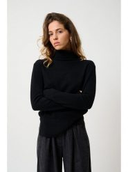 AUTHENTIC CASHMERE Kaszmirowy golf "Fornet" w kolorze czarnym rozmiar: M. Czarne golfy AUTHENTIC CASHMERE, m, bez wzorów, z kaszmiru, bez ramiączek. Za 368.96 zł.