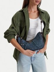 Guess Jeans Torebka CEO-GUESS-S-003-10 Granatowy. Niebieskie torebki klasyczne Guess Jeans, z aplikacjami, z jeansu, bez dodatków. Za 249.99 zł.