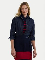 LAUREN RALPH LAUREN Koszula jeansowa 200957620 Granatowy Relaxed Fit. Niebieskie koszule Lauren Ralph Lauren, xxl, bez wzorów, z bawełny, bez kołnierzyka, bez ramiączek. Za 399.99 zł.