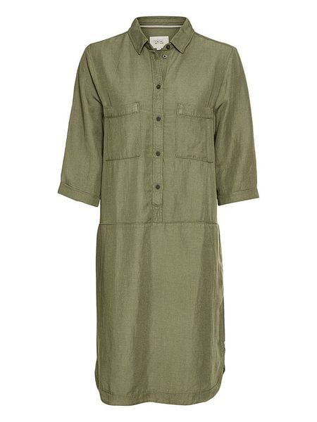 Camel Active Sukienka w kolorze khaki rozmiar: M. Brązowe sukienki Camel Active, na co dzień, m, bez wzorów, bez kołnierzyka, bez ramiączek, midi, proste. Za 236.06 zł.
