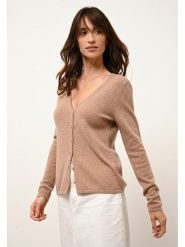 Just Cashmere Kaszmirowy kardigan "Norma" w kolorze karmelowym rozmiar: M. Brązowe kardigany Just Cashmere, m, bez wzorów, z kaszmiru. Za 369.99 zł.