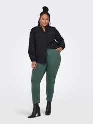 ONLY Spodnie w kolorze zielonym rozmiar: 46/L32. Zielone spodnie materiałowe Only, l, bez wzorów, z materiału. Za 113.10 zł.