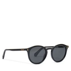 Okulary przeciwsłoneczne Polaroid. Czarne okulary przeciwsłoneczne Polaroid, bez wzorów. Za 219.99 zł.