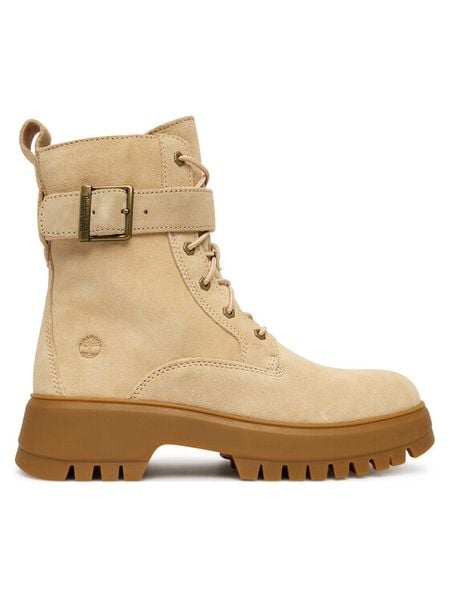 Timberland Trzewiki Cora Valley TB0A6FBWER31 Beżowy. Brązowe botki Timberland, bez wzorów, z nubiku, bez obcasa, na płaskiej podeszwie, bez zapięcia. Za 779.99 zł.
