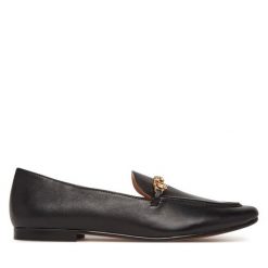 Lordsy TWINSET. Czarne lordsy Twinset, bez wzorów, bez obcasa, bez zapięcia. Za 569.99 zł.