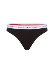 Tommy Hilfiger Stringi Kobiety Dżersej czarny, MD. Czarne stringi TOMMY HILFIGER, bez wzorów, z dżerseju. Za 59.95 zł.