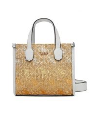 Guess Torebka HWSW86 65770 Beżowy. Brązowe torebki klasyczne Guess, z aplikacjami, z materiału, bez dodatków. Za 359.99 zł.
