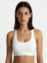 Guess Biustonosz top O6GC04 KE831 Écru. Biustonosze Guess, xs, z aplikacjami, bez kołnierzyka, bez ramiączek. Za 159.99 zł.