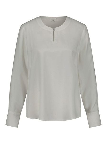 Gerry Weber Bluzka w kolorze białym rozmiar: 38. Białe bluzki Gerry Weber, bez wzorów, bez kołnierzyka, bez ramiączek. Za 135.49 zł.