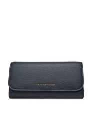 Tommy Hilfiger Duży Portfel Damski Th Flag Lrg Flap AW0AW17734 Granatowy. Niebieskie portfele TOMMY HILFIGER, bez wzorów, ze skóry. Za 299.99 zł.