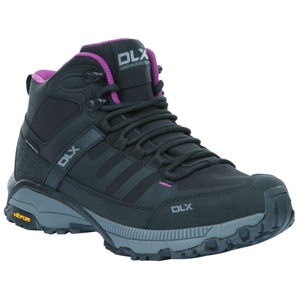 Buty Do Chodzenia Damskie Riona DLX. Czarne trekkingi Trespass, z materiału, trekkingowe. Za 465.99 zł.