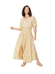 Aller Simplement Sukienka w kolorze żółtym rozmiar: 34-40. Żółte sukienki Aller Simplement, na co dzień, bez wzorów, klasyczne, bez kołnierzyka, bez ramiączek, maxi, proste. Za 60.99 zł.