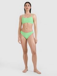 4F Dół od bikini damski - zielony L. Zielone szorty 4f, bez wzorów, z elastanu, klasyczne. W wyprzedaży za 29.99 zł.