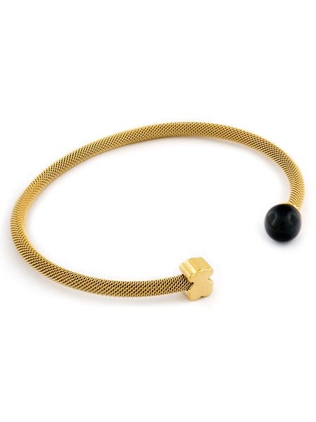 TOUS Bransoletka Icon Mesch 1004507240 Złoty. Żółte bransoletki Tous, srebrne. Za 699.99 zł.