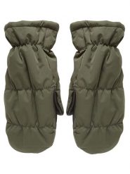 MOSS COPENHAGEN Rękawiczki "Pavinaria" w kolorze khaki rozmiar: onesize. Brązowe rękawiczki Moss Copenhagen, bez wzorów, ze skóry. Za 113.95 zł.