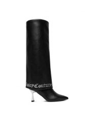 Juicy Couture Kozaki EO-R24SS94663 Czarny. Czarne kozaki Juicy Couture, z materiału, bez obcasa, na szpilce, bez zapięcia. Za 499.99 zł.