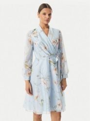 Rinascimento Sukienka koktajlowa CFC0128000003 Niebieski jasny Regular Fit. Niebieskie sukienki Rinascimento, xl, bez wzorów, z lyocellu, wizytowe, bez kołnierzyka, bez ramiączek. Za 819.99 zł.