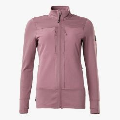 Bluza polarowa Wędrówki damska Swedemount Trondheim Wind Mid Layer Full Zip. Fioletowe bluzy SWEDEMOUNT, na zimę, bez wzorów, z polaru, bez kaptura. Za 249.99 zł.