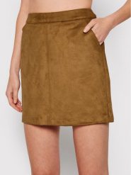 Vero Moda Spódnica mini Donnadina 10210430 Brązowy Regular Fit. Brązowe spódnice Vero Moda, l, bez wzorów, z syntetyku, mini. Za 169.99 zł.