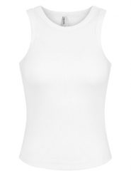 Sublevel Top w kolorze białym rozmiar: L. Białe topy Sublevel, l, bez wzorów, prążkowane, bez kołnierzyka, bez ramiączek. Za 39.99 zł.