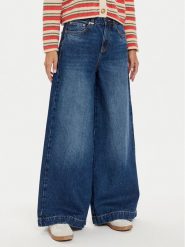 United Colors Of Benetton Jeansy 45F8DE01Z Granatowy Wide Leg. Niebieskie jeansy United Colors of Benetton, bez wzorów. Za 359.99 zł.