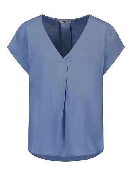 Sublevel Bluzka w kolorze niebieskim rozmiar: M. Niebieskie bluzki Sublevel, m, bez wzorów, z wiskozy, klasyczne, bez kołnierzyka, bez ramiączek. Za 47.71 zł.