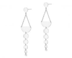 Kolczyki srebrne - koła. Szare kolczyki Apart, srebrne. Za 299.00 zł.