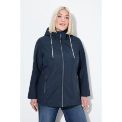 Damskie Kurtka softshell HYPRAR hydrofobowa kieszenie na zamek. Niebieskie kurtki sportowe Ulla Popken, plus size, bez wzorów, z elastanu, bez kaptura, trekkingowe. Za 479.99 zł.