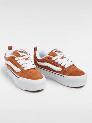 Vans Skórzane sneakersy "Knu Stack" w kolorze musztardowym rozmiar: 36,5. Pomarańczowe trampki Vans, bez wzorów, bez zapięcia. Za 175.67 zł.
