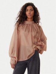 ViCOLO Bluzka TF0314 Brązowy Regular Fit. Brązowe bluzki ViCOLO, m, bez wzorów, z syntetyku, bez kołnierzyka, bez ramiączek. Za 309.99 zł.