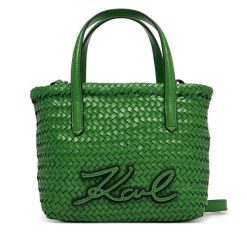 Torebka KARL LAGERFELD. Zielone torebki klasyczne KARL LAGERFELD, bez wzorów, bez dodatków. Za 1,299.00 zł.