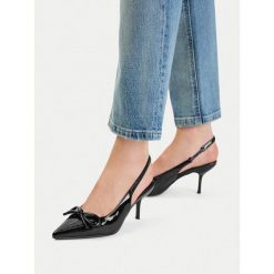 Szpilki JENNY. Czarne szpilki Jenny, bez wzorów, bez obcasa, na szpilce, bez zapięcia. Za 129.99 zł.