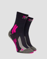 Skarpety trekkingowe damskie X-Socks Trek Outdoor 4.0. Czarne skarpety X Socks, bez wzorów, z materiału. Za 60.00 zł.