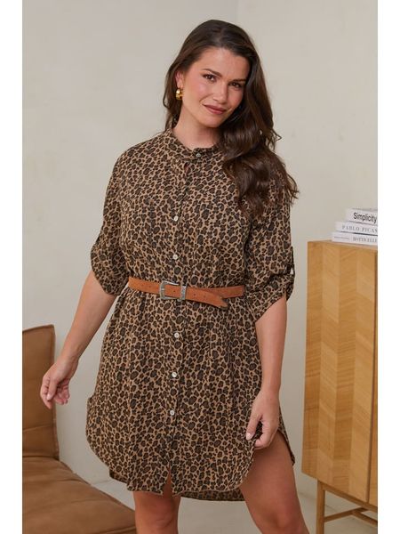 Curvy Lady Tunika w kolorze brązowym rozmiar: 48/50. Brązowe tuniki Curvy Lady, bez wzorów, z bawełny, klasyczne, bez kołnierzyka, bez ramiączek. Za 104.89 zł.