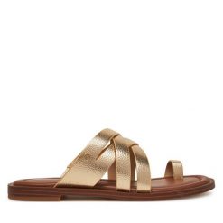 Japonki MICHAEL Michael Kors. Żółte klapki MICHAEL Michael Kors, bez wzorów, bez obcasa. Za 279.99 zł.