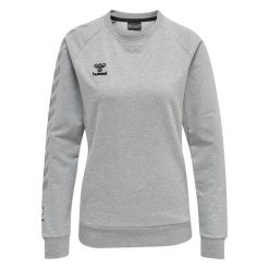 Damska bluza bawełniana Hummel Move Grid. Szare bluzy Hummel, m, bez wzorów, z bawełny, bez kaptura. Za 232.95 zł.