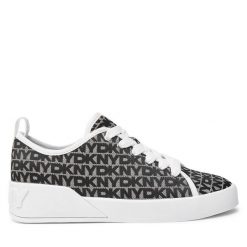 Trampki DKNY. Czarne trampki DKNY, bez wzorów, bez zapięcia. Za 399.99 zł.