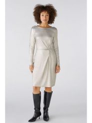 Oui Sukienka w kolorze złotym rozmiar: 36. Żółte sukienki Oui, bez wzorów, bez kołnierzyka, bez ramiączek, midi. Za 184.46 zł.