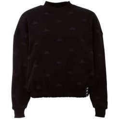 Bluza damska Kappa Ignara czarna. Czarne bluzy Kappa, s, bez wzorów, z bawełny, bez kaptura. Za 76.00 zł.